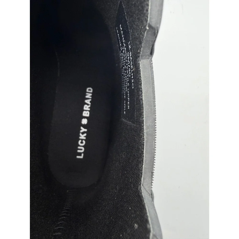 Lucky Brand Basel H2O Black Rubber Rain Ankle Boots womans‎ 9M LK-BASELH2O NEW